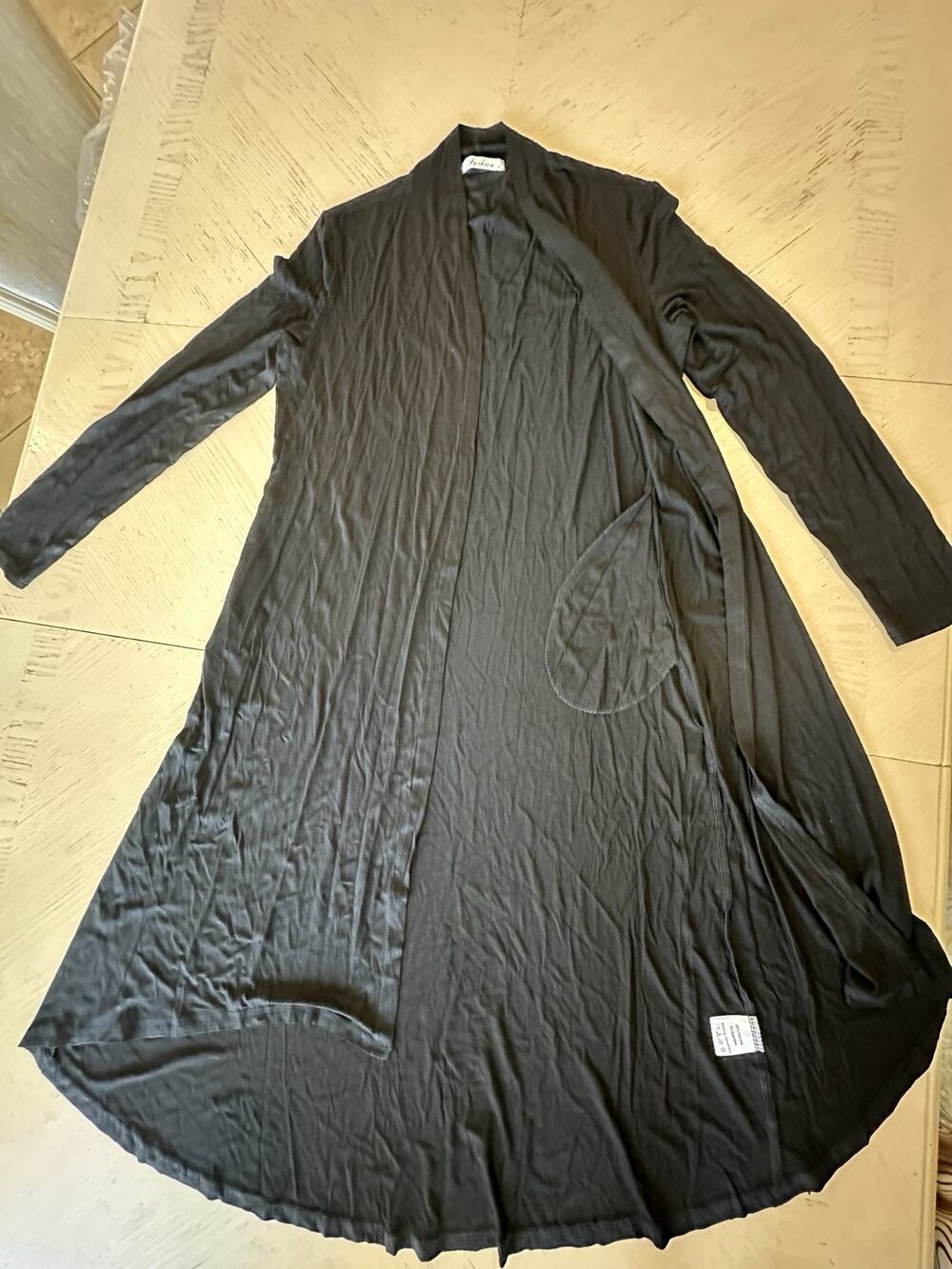 Fashion Wrinkle Style Long Sleeved Dress Size Medium.